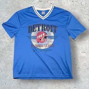 Detroit Michigan Jersey 1964 National League Blue Mesh Shirt Men's Medium